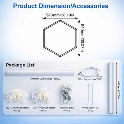 Hexagon LED Lighting