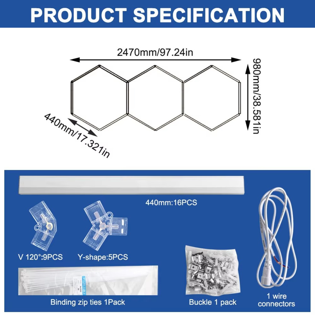 Hexagon LED Lighting