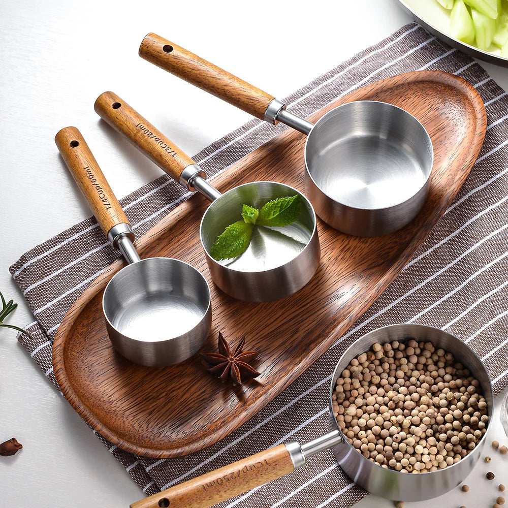 Luxury Metal Plated Measuring Cup Set