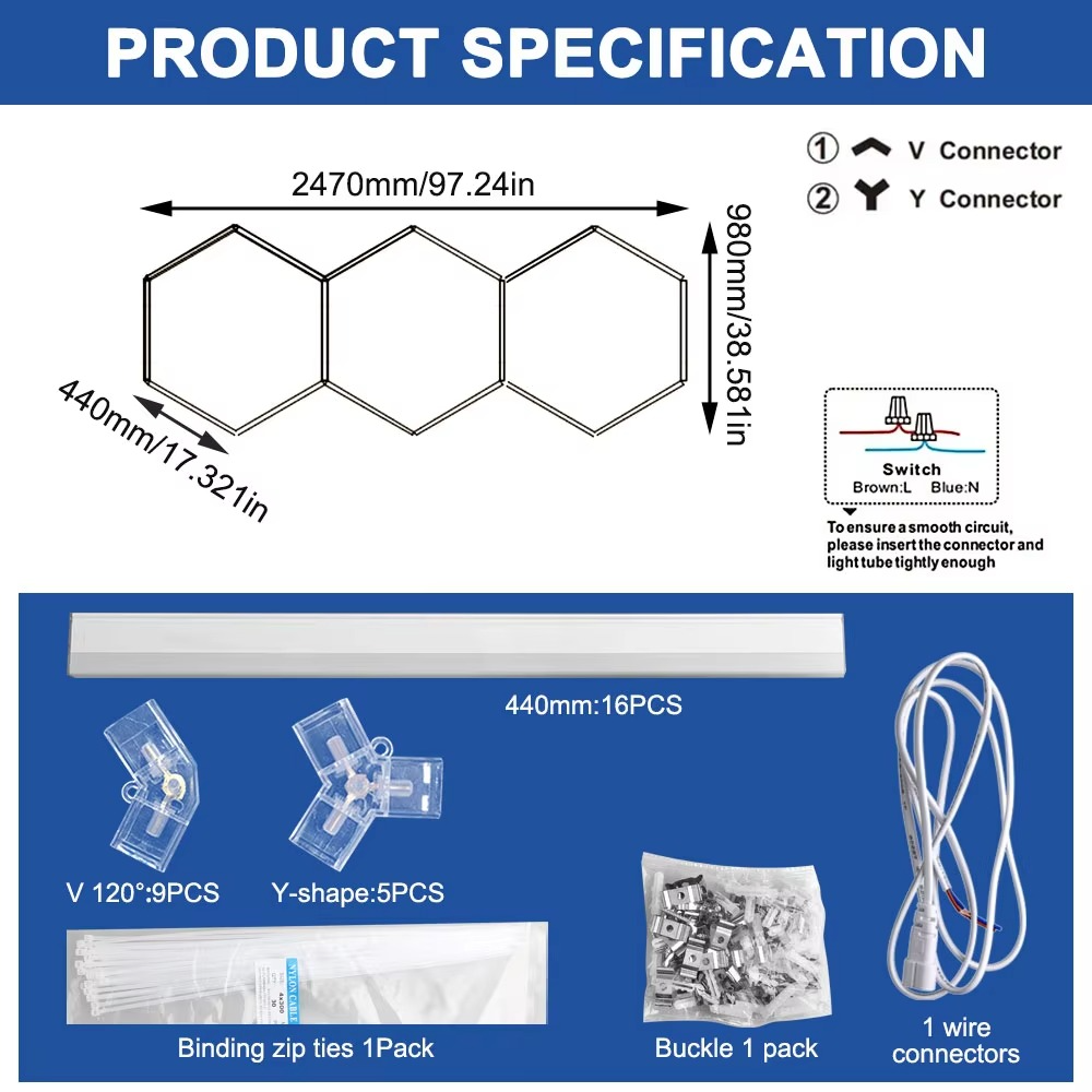 Hexagon LED Lighting