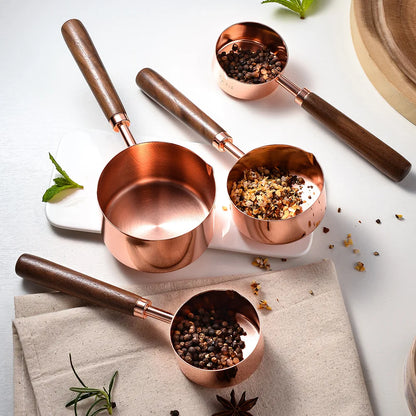 Luxury Metal Plated Measuring Cup Set