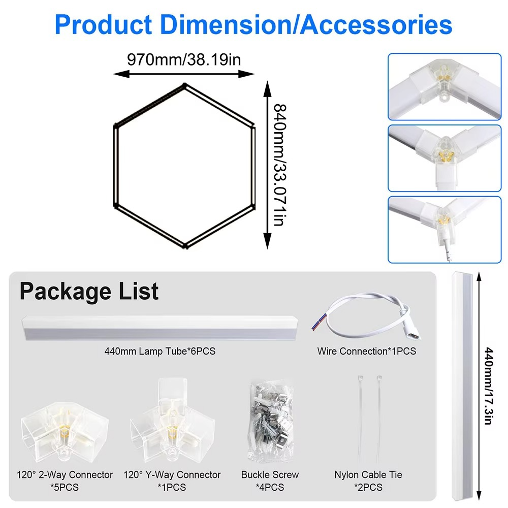 Hexagon LED Lighting