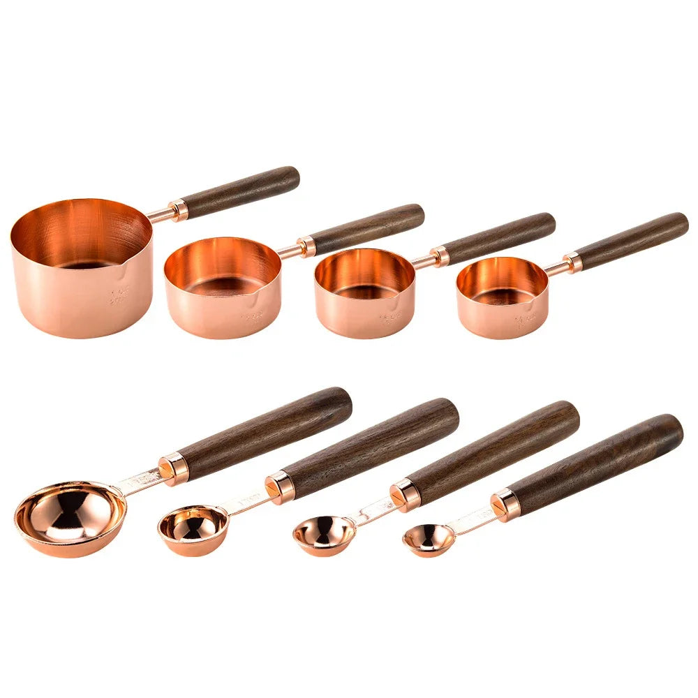 Luxury Metal Plated Measuring Cup Set
