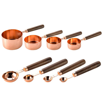 Luxury Metal Plated Measuring Cup Set